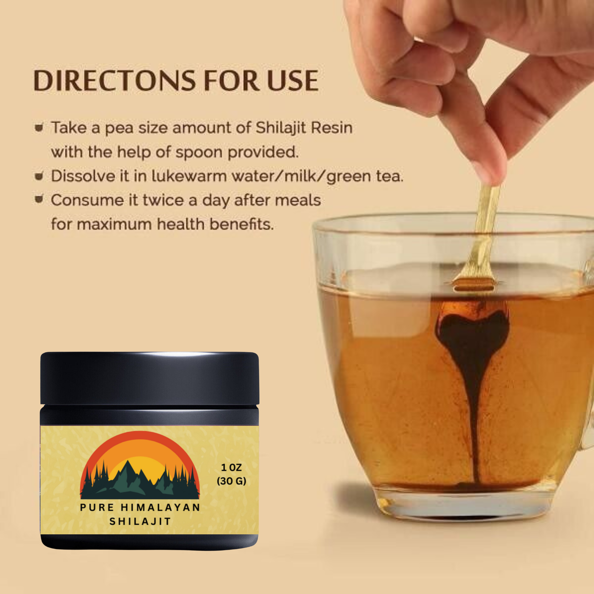 100% Pure Himalayan Shilajit Resin