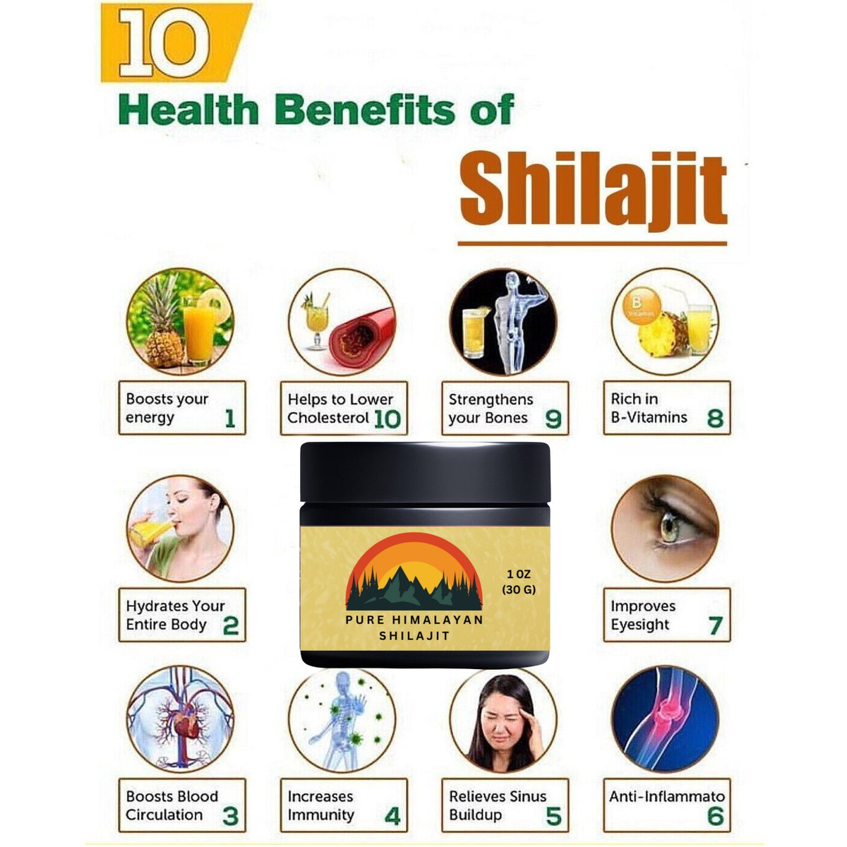 100% Pure Himalayan Shilajit Resin